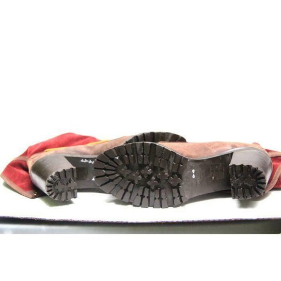 HUNTER henson heeled boots lace up leather sz 8 - Picture 9 of 12